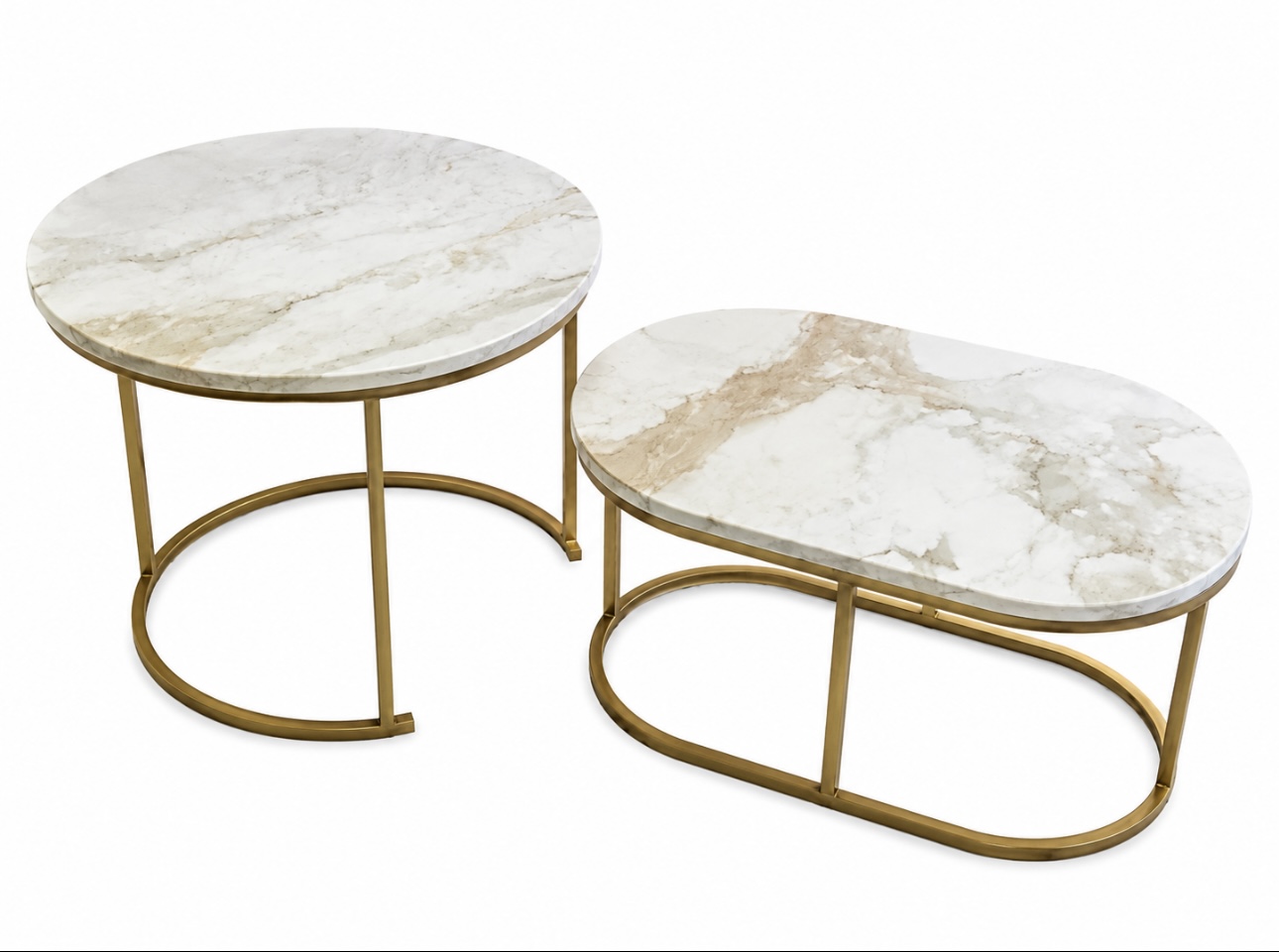 Calacatta Oro nesting tables
